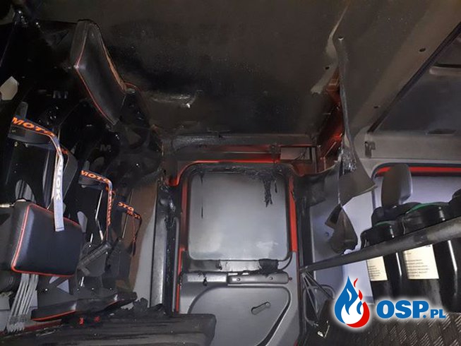 Pożar w remizie OSP Zalewo. Zniszczony wóz, wyposażenie i garaż. OSP Ochotnicza Straż Pożarna