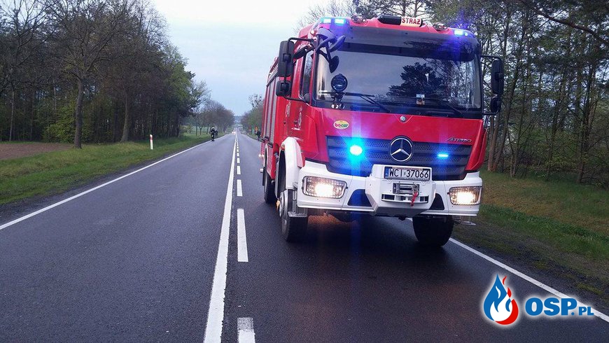 Kolizja drogowa w Dreglinie OSP Ochotnicza Straż Pożarna