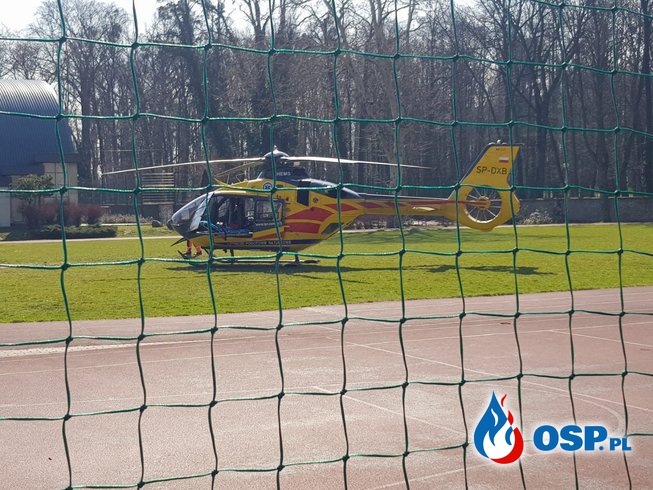 2-latek poparzony wrzątkiem. Na osiedlu lądował śmigłowiec LPR. OSP Ochotnicza Straż Pożarna