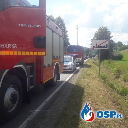Zderzenie 5 samochodów w Dąbrówce Tuchowskiej OSP Ochotnicza Straż Pożarna
