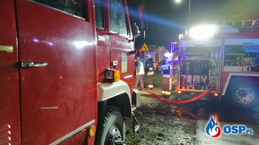 Pożar szeregowca w Brodowie OSP Ochotnicza Straż Pożarna