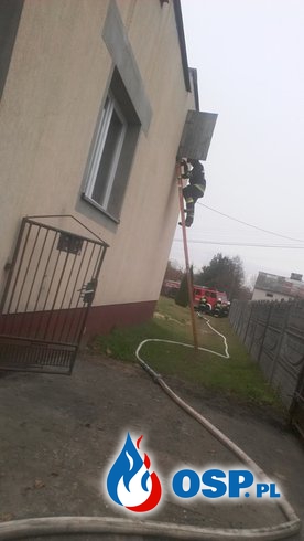 27.10.2018 - Pożar sadzy w domu jednorodzinnym w miejscowości Kapturów. OSP Ochotnicza Straż Pożarna