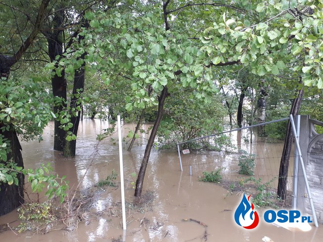 Powódź w Krzanowicach OSP Ochotnicza Straż Pożarna