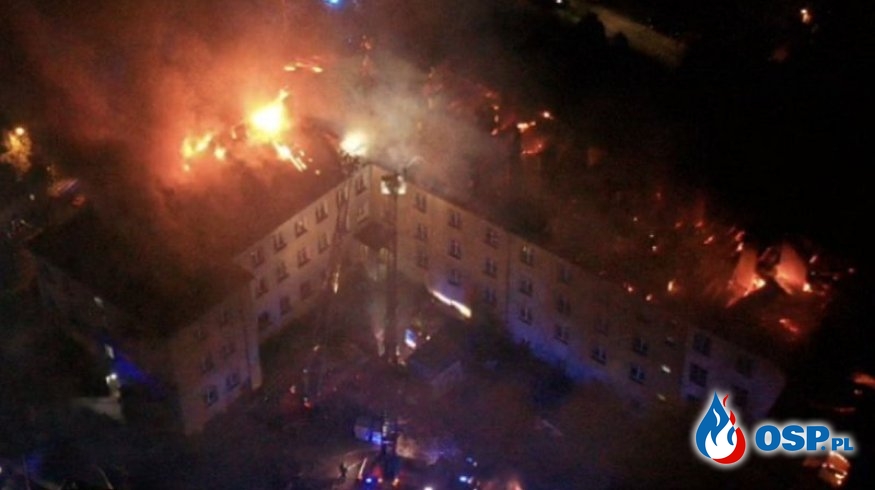 Pożar domu pomocy społecznej w Lublinie. Ewakuowano ponad 100 osób. OSP Ochotnicza Straż Pożarna