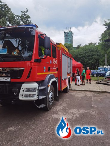 Strażacy na zlocie samochodów ciężarowych w Grajewie OSP Ochotnicza Straż Pożarna