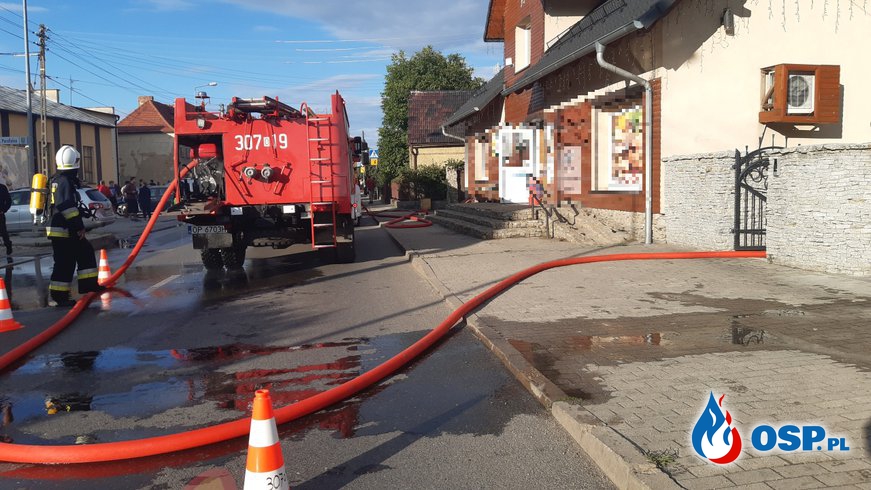Pożar samochodu i budynku mieszkalnego w Opolu-Chmielowicach OSP Ochotnicza Straż Pożarna