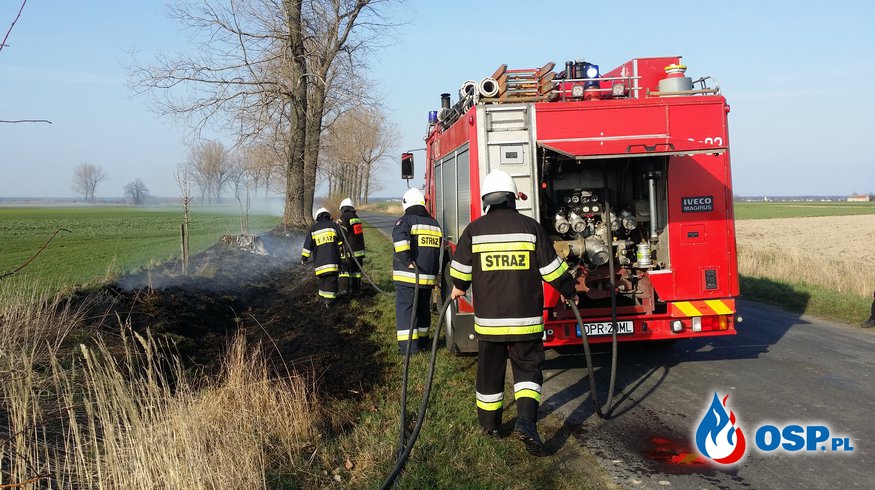 #05 Pożar suchej trawy na trasie Ligota Bialska-Górka Prudnicka OSP Ochotnicza Straż Pożarna