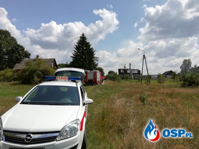 Pożar domu - Rudniki OSP Ochotnicza Straż Pożarna