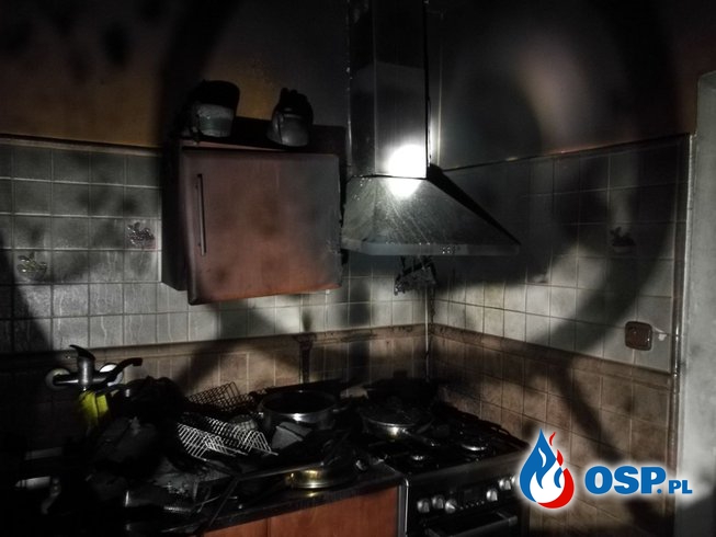 Pożar poddasza Barcino 25.01.2018 OSP Ochotnicza Straż Pożarna