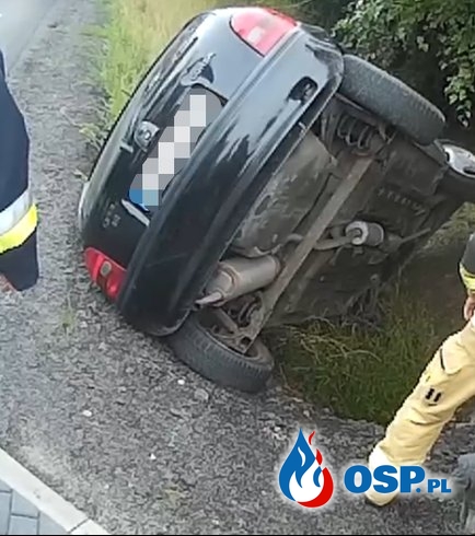 Wypadek samochodowy OSP Ochotnicza Straż Pożarna