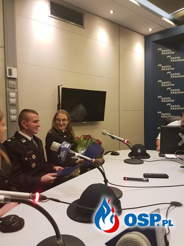 Strażackie oświadczyny podczas audycji w Radio Kraków OSP Ochotnicza Straż Pożarna