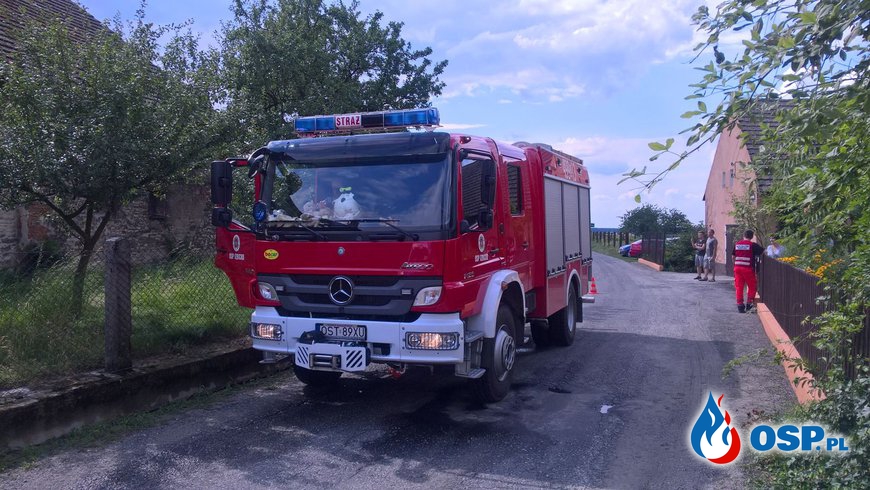 Wypadek z udziałem motocykla w Ligocie Górnej OSP Ochotnicza Straż Pożarna