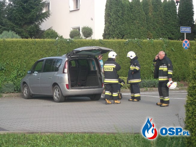 Wyciek gazu z samochodu osobowego OSP Ochotnicza Straż Pożarna