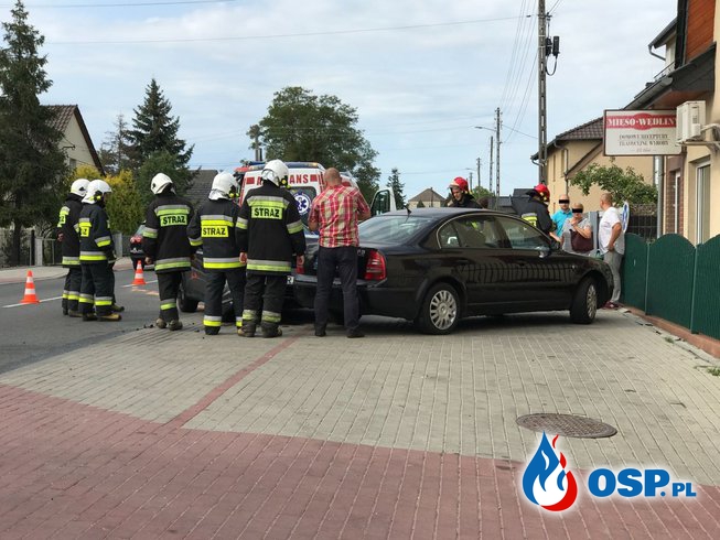 Wypadek z udziałem trzech samochodów osobowych w miejscowości Górki OSP Ochotnicza Straż Pożarna