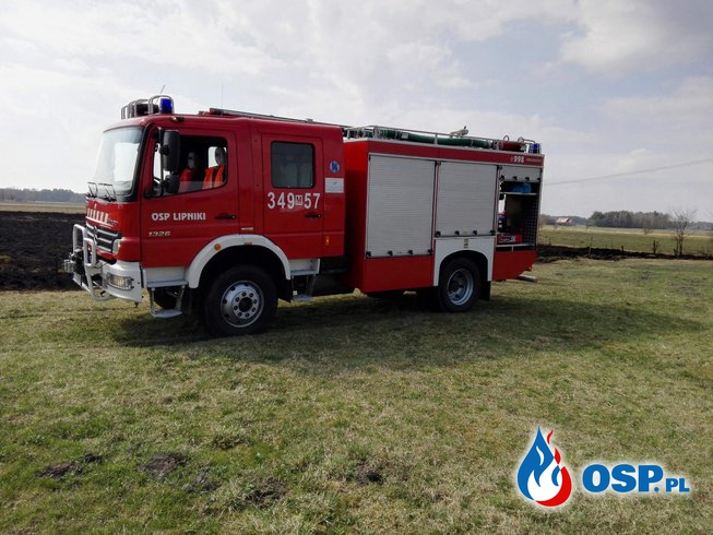 Pożar traw - OSP LIPNIKI (14.04.2018r.) OSP Ochotnicza Straż Pożarna