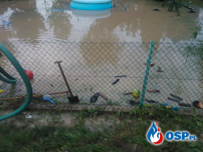 Akcja powodziowa oraz usuwanie skutków nawałnicy OSP Ochotnicza Straż Pożarna