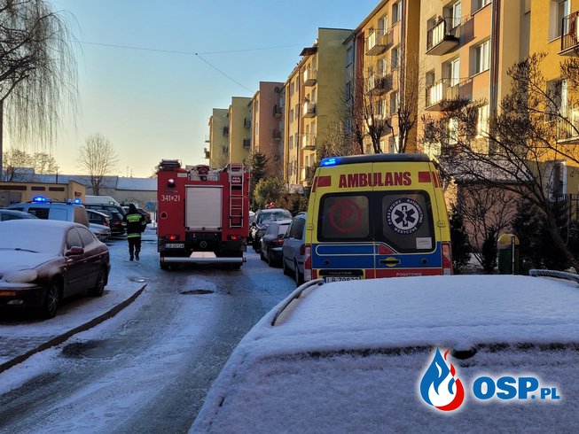 Wybuch gazu w Białej Podlaskiej. Eksplozja wyrwała okna, dwie osoby są ranne. OSP Ochotnicza Straż Pożarna