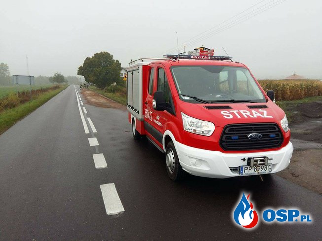 Neutralizacja plamy ropopochodnej OSP Ochotnicza Straż Pożarna