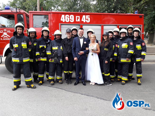 Ślub druha Mateusza z OSP Laski OSP Ochotnicza Straż Pożarna