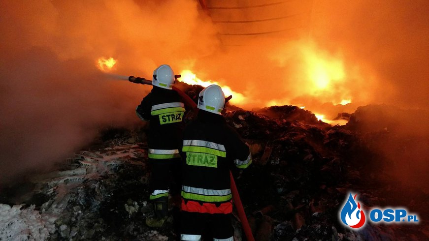 Pożar zabudowań gospodarczych w Miłkowie OSP Ochotnicza Straż Pożarna