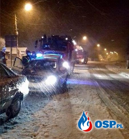 Wypadek drogowy - 19.04.2017 - Godz.3.40 OSP Ochotnicza Straż Pożarna