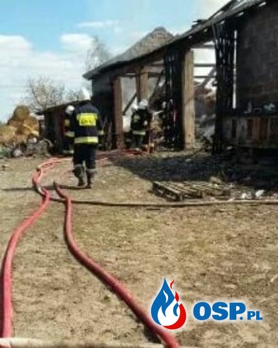 Pożar budynku gospodarczego w miejscowości Krępica OSP Ochotnicza Straż Pożarna
