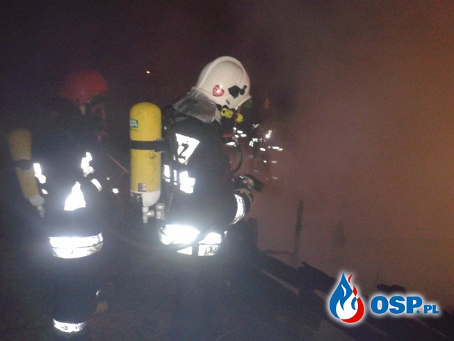 Pożar szop w Cerkwicy OSP Ochotnicza Straż Pożarna
