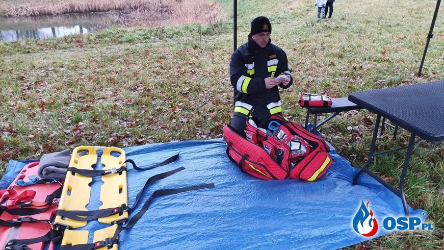 Szkolenie wodno-lodowe w gminie Trzebiatów OSP Ochotnicza Straż Pożarna