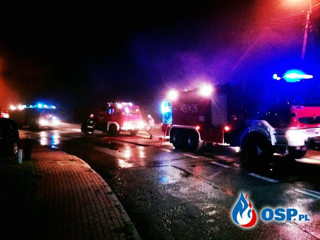 Pożar stodoły w Bielawach OSP Ochotnicza Straż Pożarna