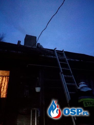 Pożar sadzy w budynku mieszkalnym OSP Ochotnicza Straż Pożarna