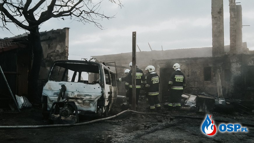 Dwóch strażaków rannych podczas akcji gaśniczej pod Opolem OSP Ochotnicza Straż Pożarna