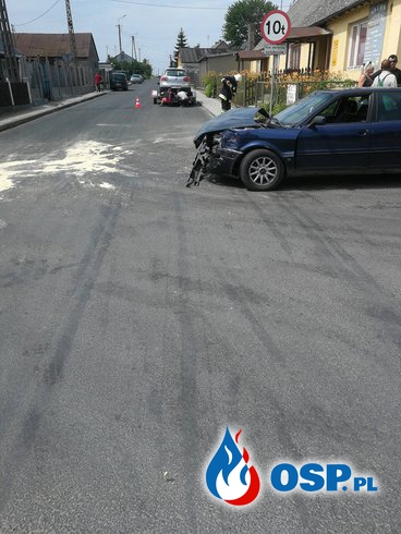 Wypadek drogowy w miejscowości Chrostkowo! OSP Ochotnicza Straż Pożarna