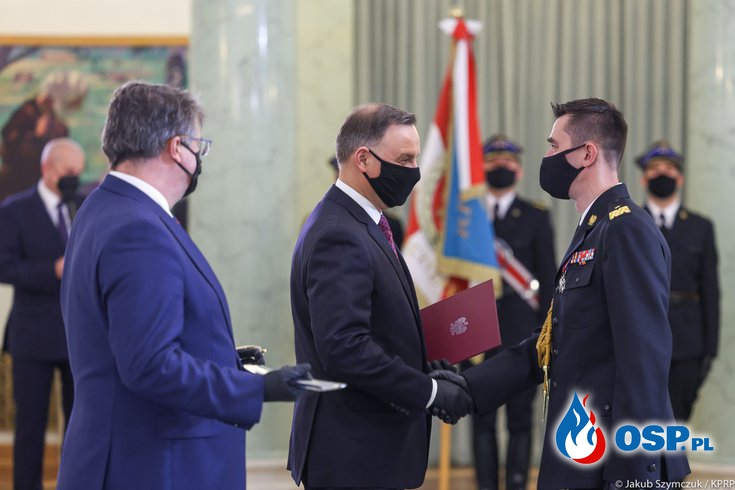 Prezydent RP wręczył strażakom awanse generalskie i odznaczenia państwowe OSP Ochotnicza Straż Pożarna