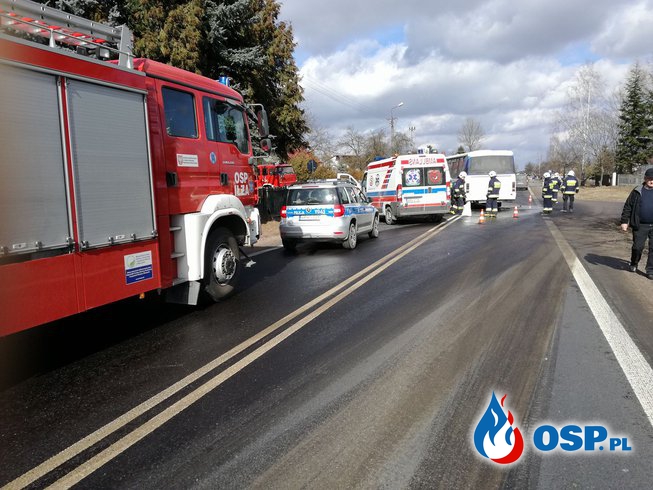 Wypadek drogowy na DK nr 9. OSP Ochotnicza Straż Pożarna