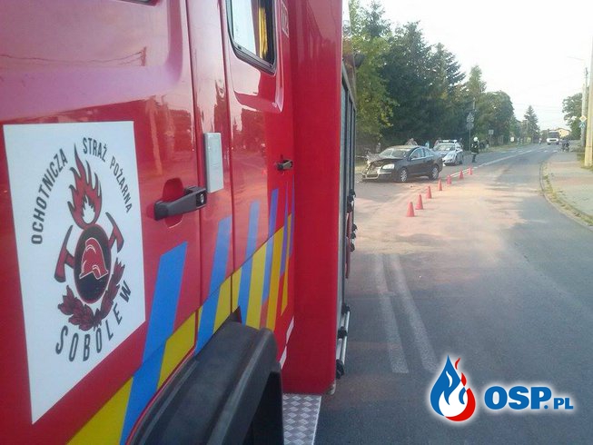 Wypadek w Sobolewie! OSP Ochotnicza Straż Pożarna