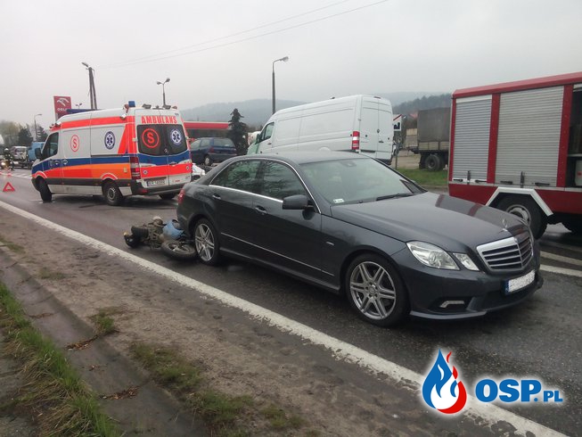 Wypadek w Biertowicach - DK52 OSP Ochotnicza Straż Pożarna