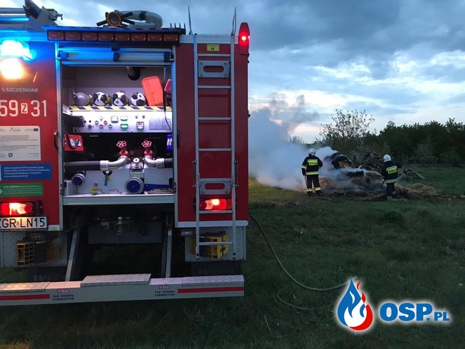 59/2019 Pożar siana w Krzymowie OSP Ochotnicza Straż Pożarna
