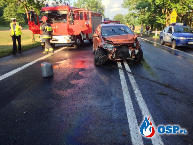 Wypadek 3 samochodów na DK92! OSP Ochotnicza Straż Pożarna