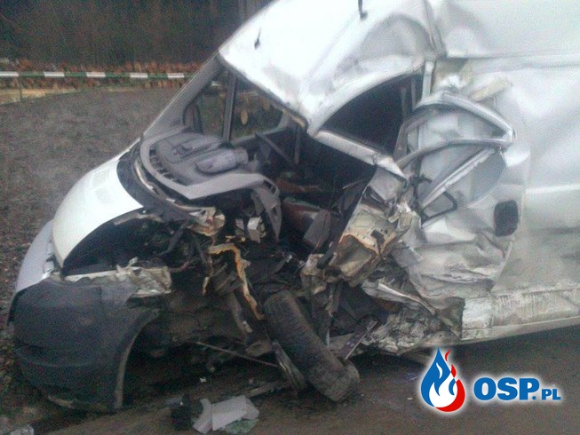 Wypadek w Biertowicach - DW956 OSP Ochotnicza Straż Pożarna