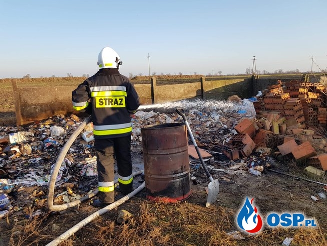 Pożar śmieci OSP Ochotnicza Straż Pożarna