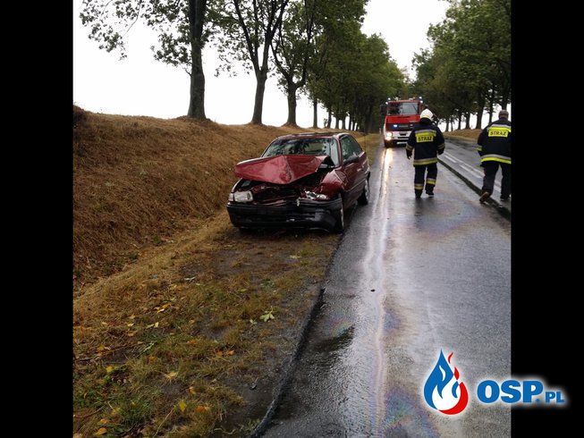 Wypadek na drodze nr 414 Biała - Prudnik OSP Ochotnicza Straż Pożarna