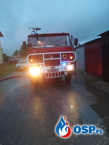 Pożar piwnic w blokach mieszkalnych 02.07.2017 OSP Ochotnicza Straż Pożarna