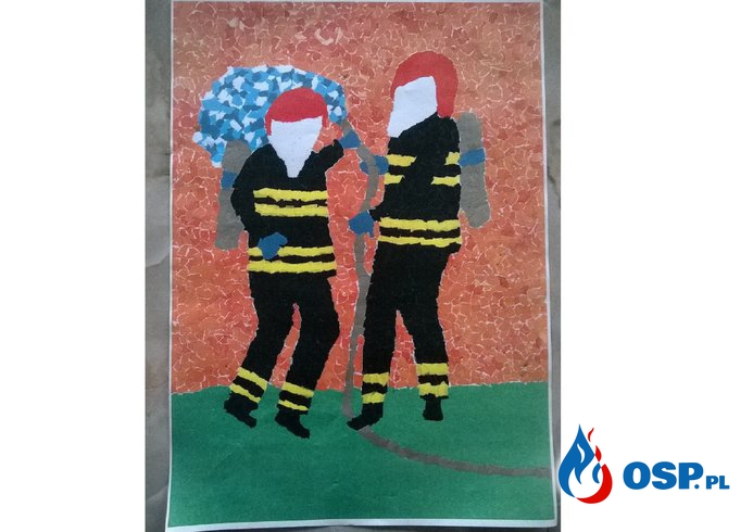 Konkurs plastyczny "Zapobiegajmy pożarom" OSP Ochotnicza Straż Pożarna