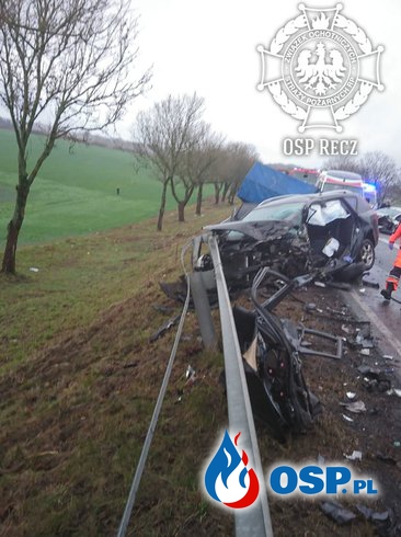 5 osób rannych po wypadku na DK 10 w okolicach Słutowa OSP Ochotnicza Straż Pożarna