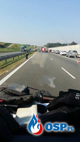 Wypadek na Autostradzie A4 OSP Ochotnicza Straż Pożarna