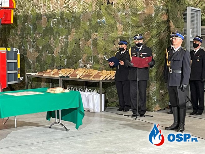 Nowa strażnica PSP w Dąbrowie Tarnowskiej otwarta. W uroczystości wziął udział premier RP. OSP Ochotnicza Straż Pożarna