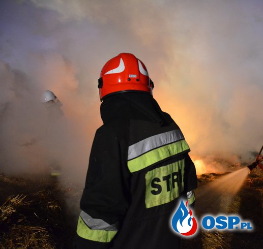 Brzeźce- pożar stodoły OSP Ochotnicza Straż Pożarna