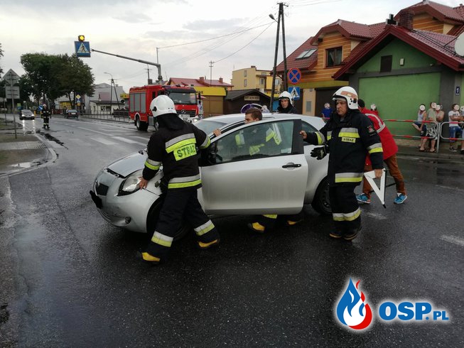 Kolizja drogowa w Glinojecku OSP Ochotnicza Straż Pożarna