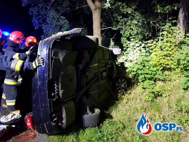 Wypadek drogowy okolice Barwina OSP Ochotnicza Straż Pożarna