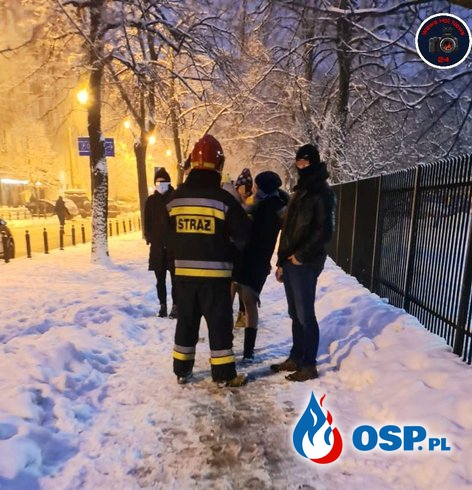 Auto stanęło w ogniu podczas jazdy. Świadkowie uratowali kobietę z dzieckiem. OSP Ochotnicza Straż Pożarna